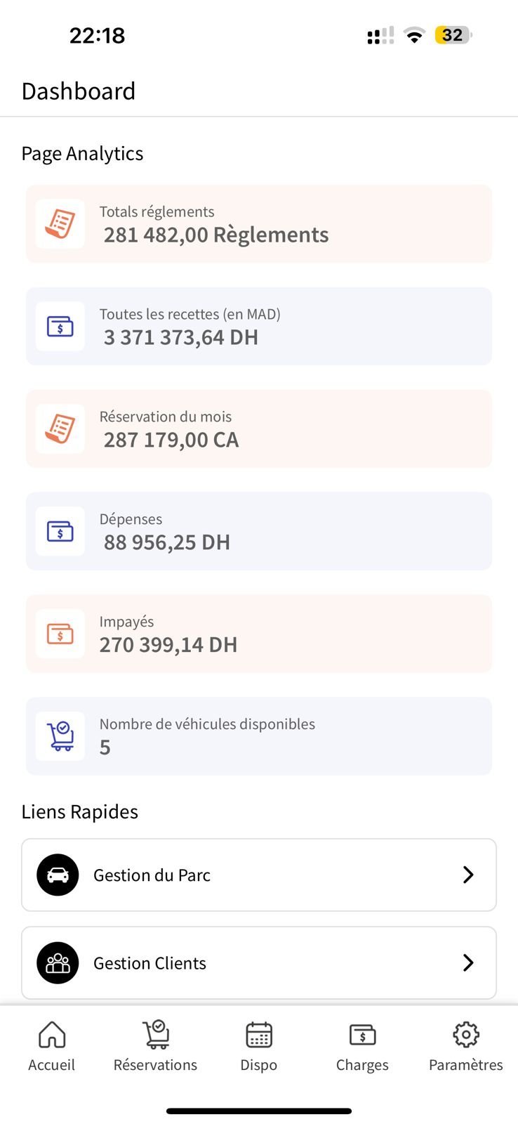 Application mobile RentlyPro sur smartphone